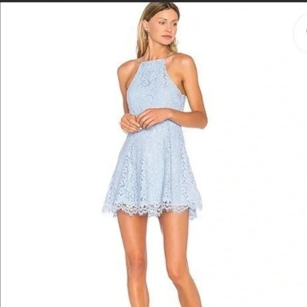 NBD Revolve Bria lace dress in ivory